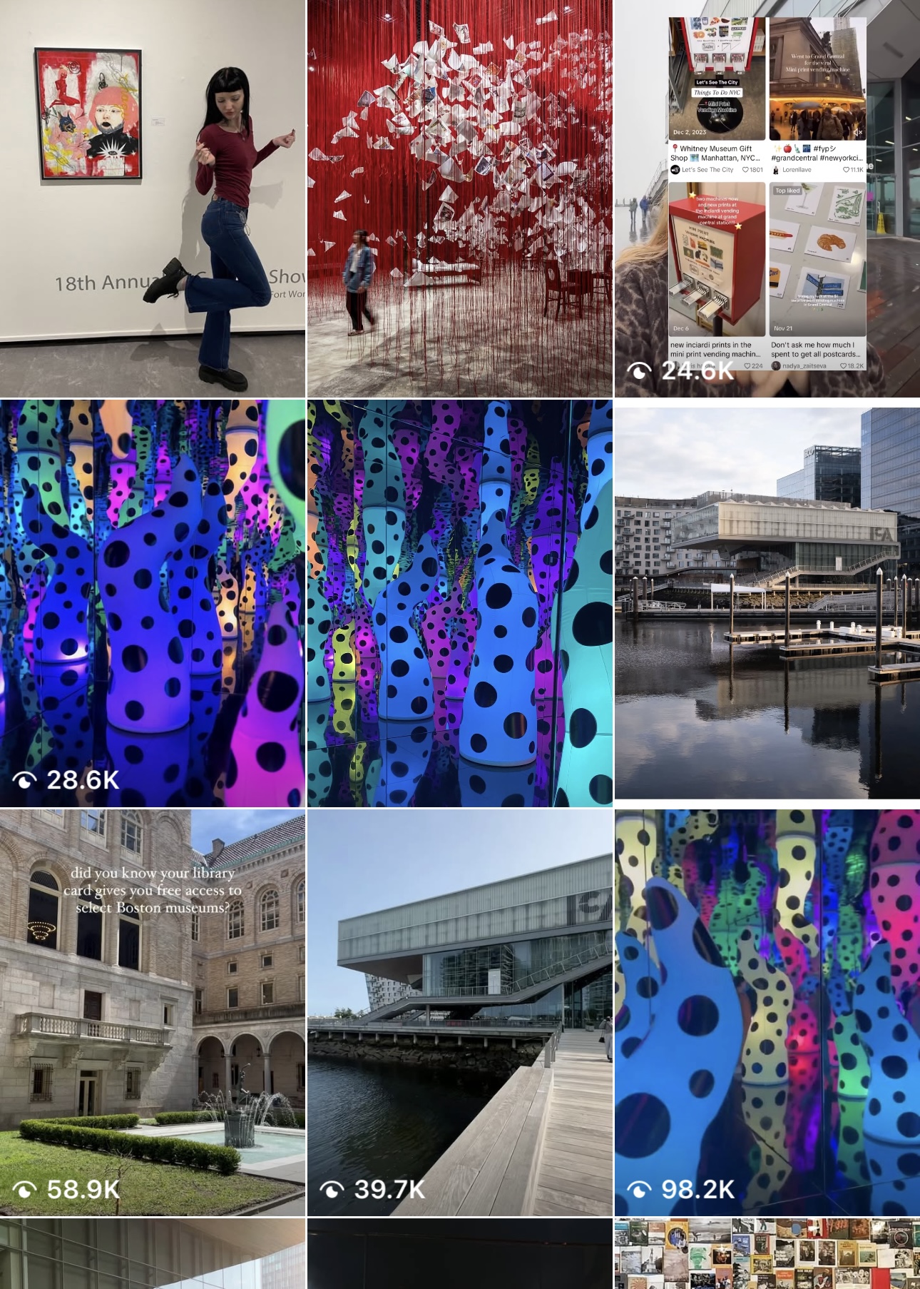 ICA Boston Instagram posts