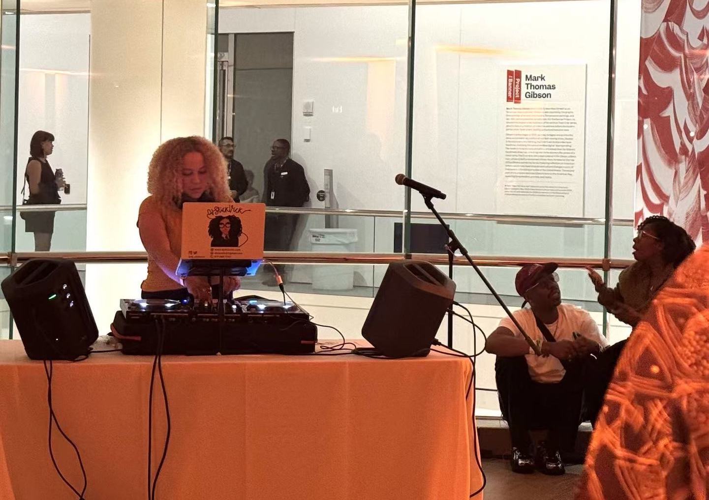 DJ Slick Vick during her performance at MFA First Friday.